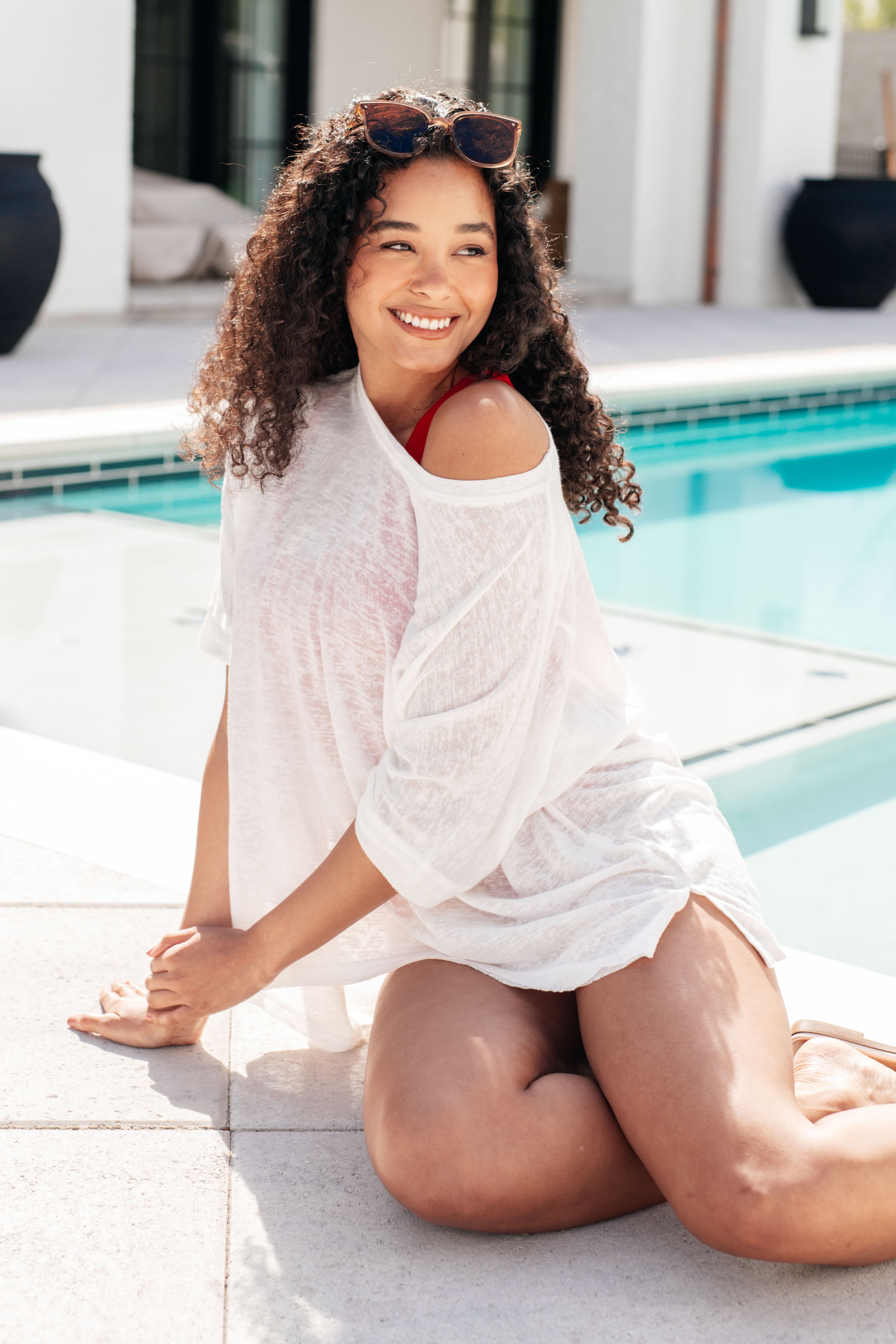 Oversized Tunic Top for Women - Flowy Loose Fit Long Shirt - Perfect for Casual Wear, Layering & Boho Outfits