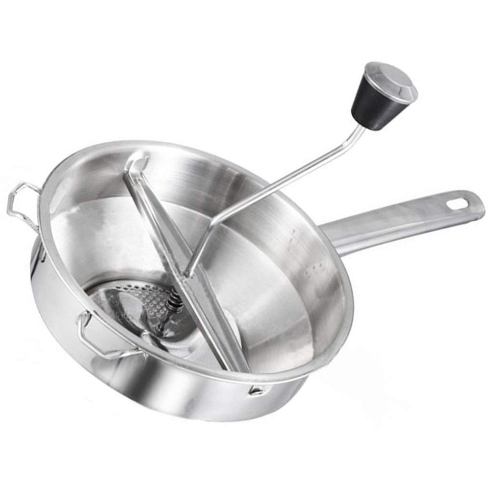 Stainless Steel Potato Ricer & Masher - Heavy Duty Kitchen Tool for Mashed Potatoes, Applesauce, Garlic Press & Fruit Crusher - Perfect for Home Cooking, Baking & Meal Prep