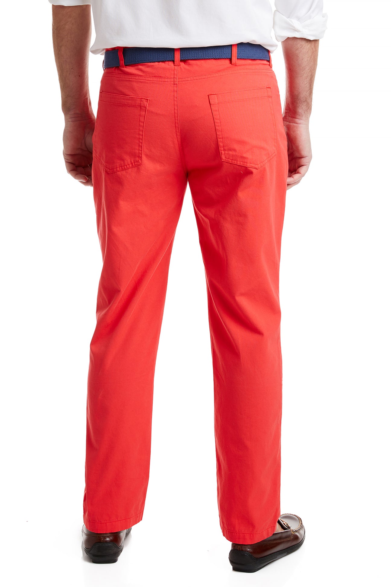 Vintage Style Wayfarer 5-Pocket Canvas Pants in Washed Red - Perfect for Casual Outfits, Outdoor Adventures & Streetwear Fashion