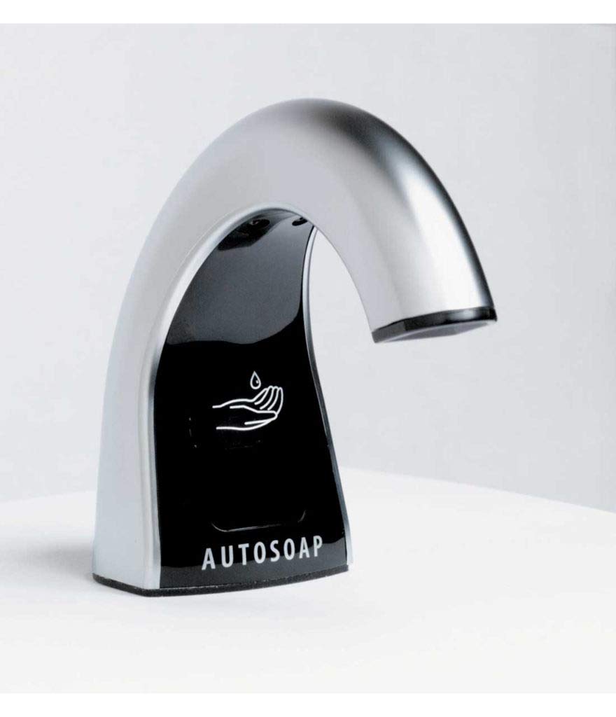 BOBRICK 826.18 Automatic Touchless Soap Dispenser Kit - Hands-Free Liquid Soap Dispenser for Bathroom, Kitchen & Office - Ideal for Home, Restaurants and Public Spaces