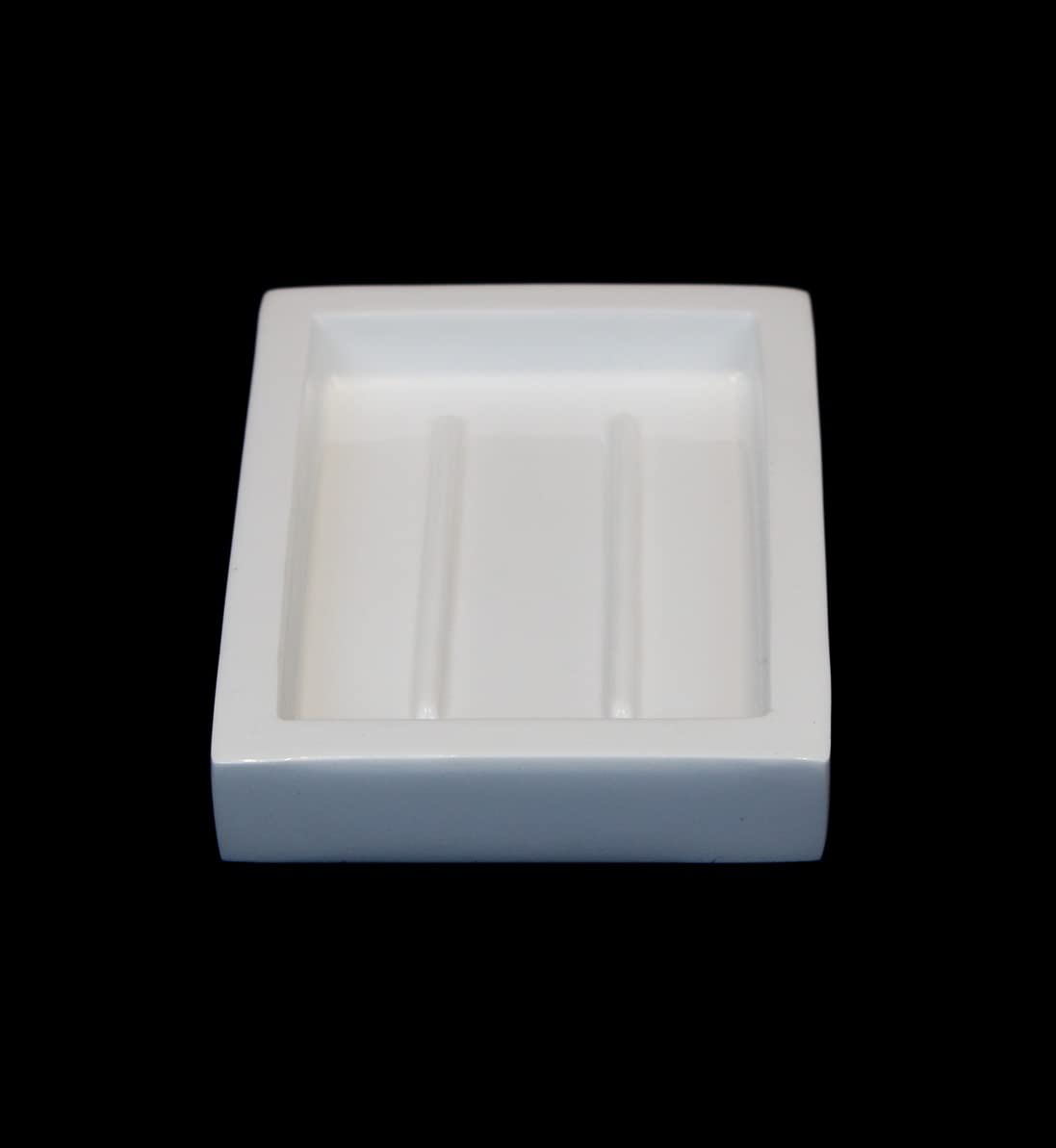 24-Pack Glossy White Soap Dish - 3.5
