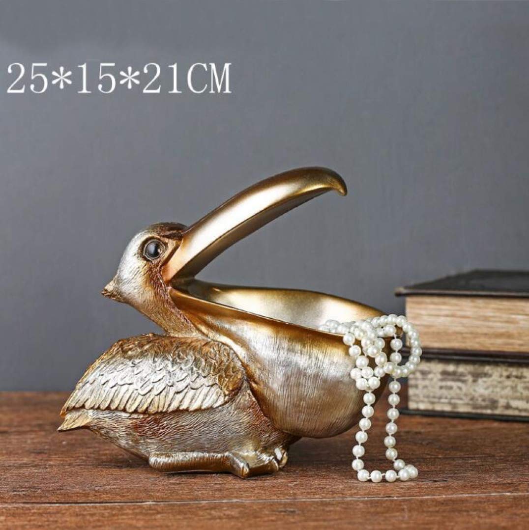 Creative Key Holder Storage Box - Resin Pelican Sculpture Bird Statue for Home & Office Decor, Modern Art Desktop Ornament - Perfect Gift for Housewarming, Birthday & Christmas