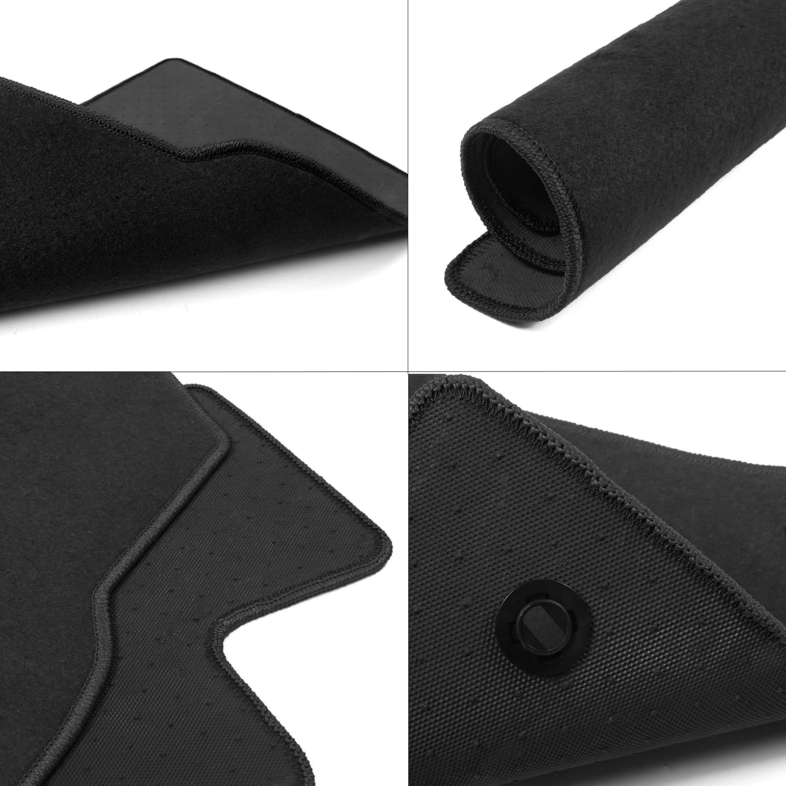 IKON MOTORSPORTS Black Nylon Car Floor Mats for 2010-2015 Chevrolet Camaro - Perfect Fit Front Floor Liners for 2011 2012 2013 2014 Models | All-Weather Protection & Enhanced Interior Style