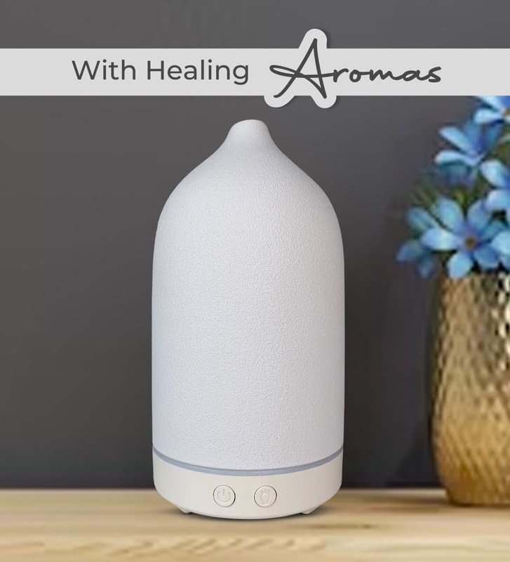 EKAM 400ml Cool Mist Humidifier & Essential Oil Diffuser - Quiet Ultrasonic Air Humidifier for Home, Office, Bedroom, Gym | 6-Hour Runtime, Auto Shut-Off | Perfect for Dry Air Relief, Aromatherapy & Baby Nursery | 1-Year Warranty