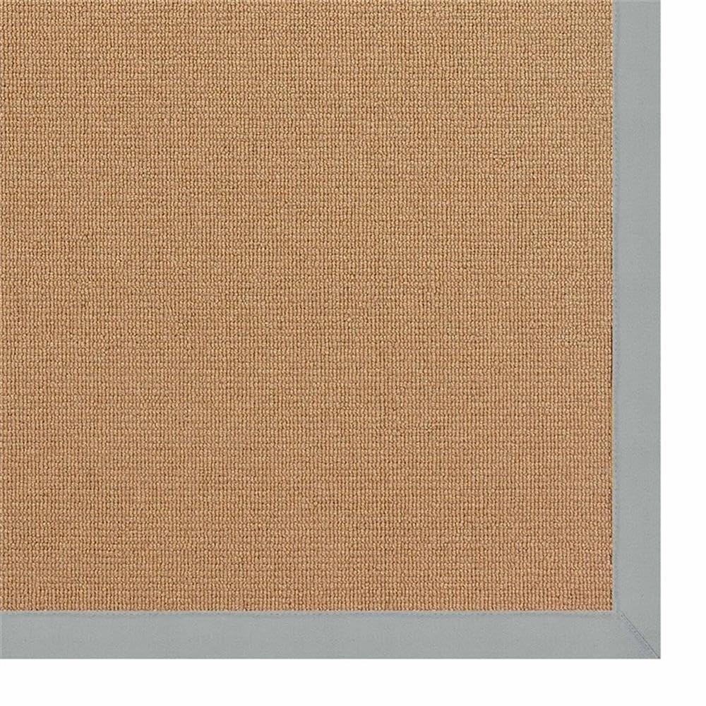 Machine Tufted Wool 4'x6' Area Rug in Cork Brown & Ice Blue - Soft Living Room Carpet, Bedroom Floor Mat, Cozy Home Decor