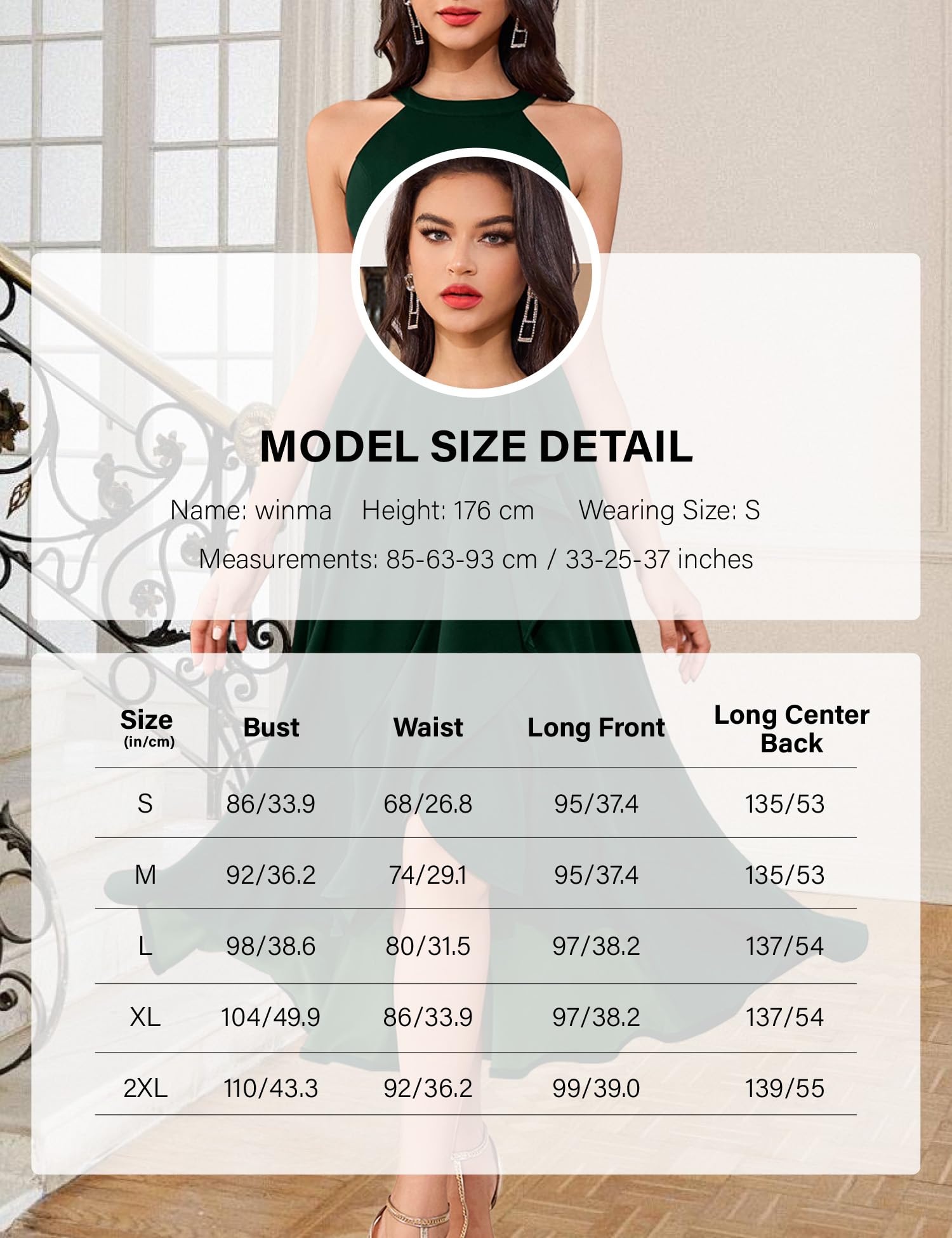 Dressystar Women's Elegant Halter Neck Split Hem Long Prom Dress - Formal Cocktail Party, Wedding Guest, Evening Gala & Special Occasion Maxi Dress