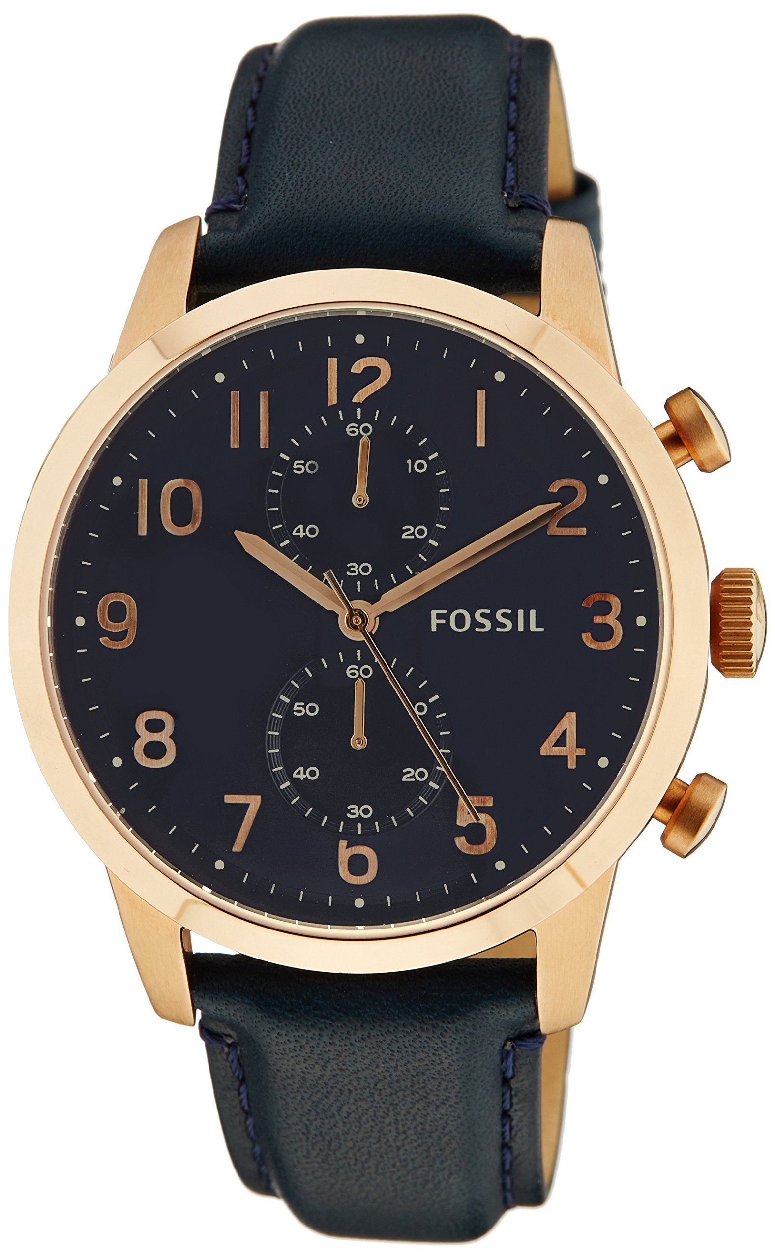 Fossil Townsman Men's Watch - Blue Stainless Steel Chronograph Analog Watch for Business & Casual Wear - Perfect for Office, Date Night & Everyday Use