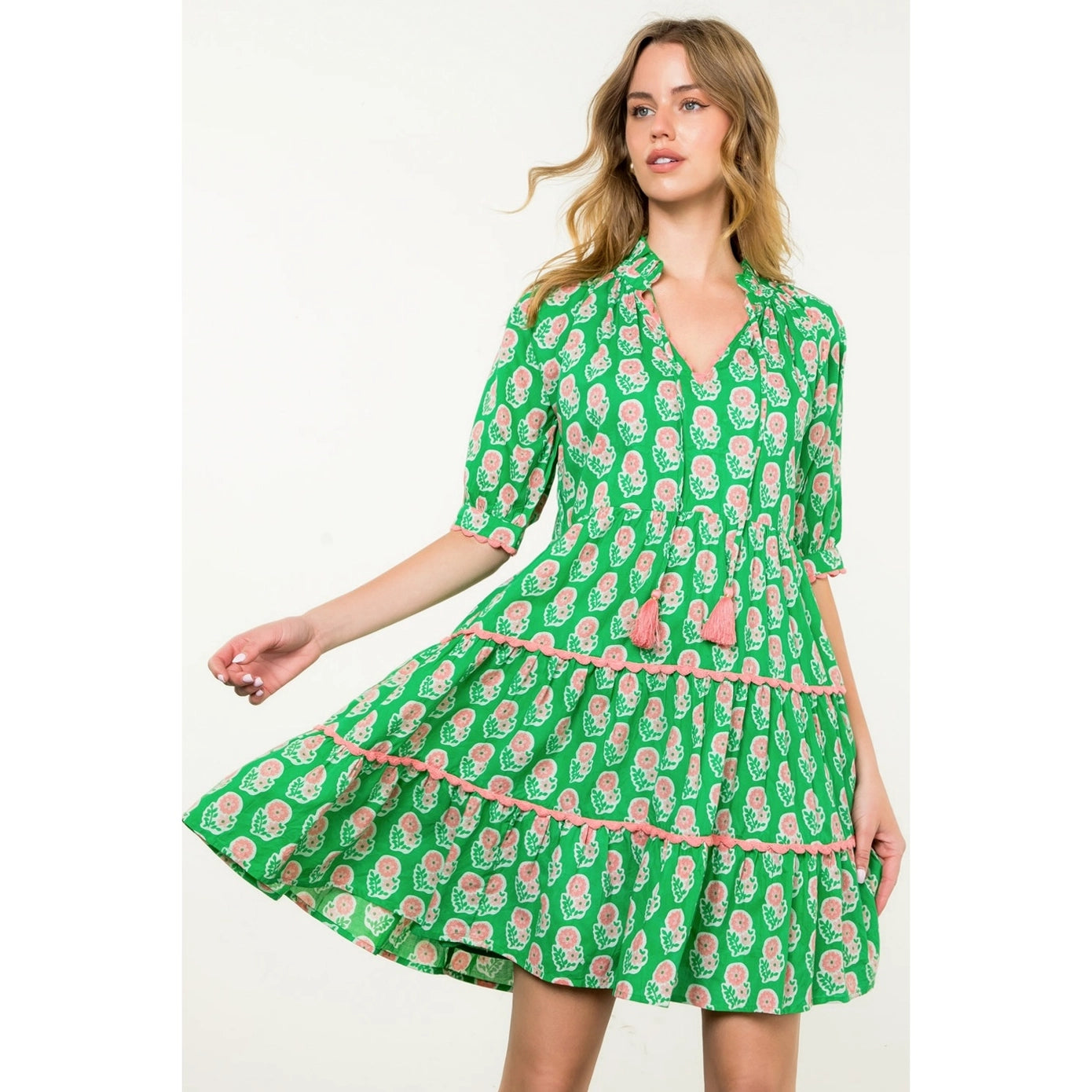 Daphne Dress for Women | Elegant Floral Print Summer Dress | Perfect for Weddings, Parties & Casual Outings