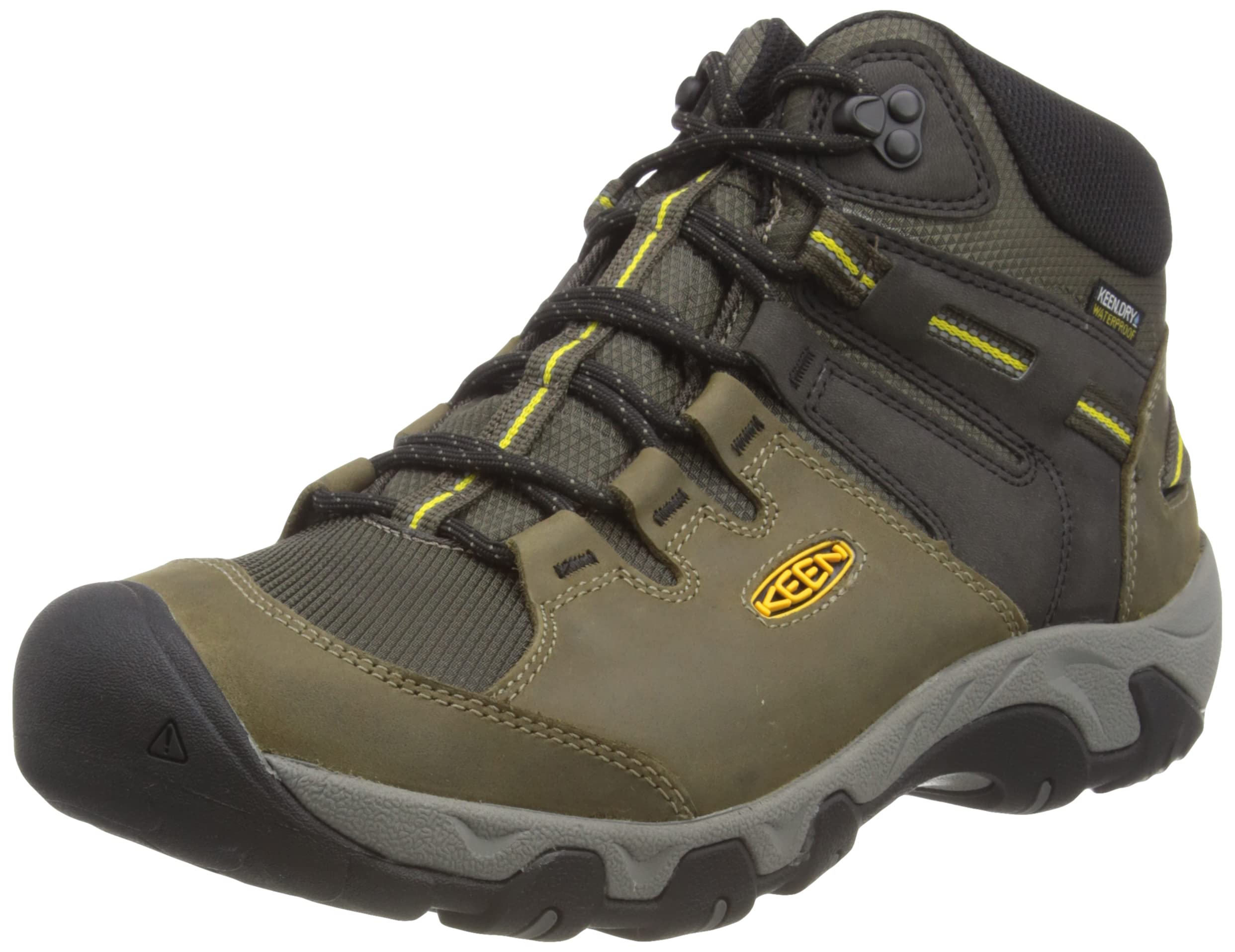 KEEN Men's Steens Mid Height Leather Waterproof Hiking Boots - Durable Outdoor Footwear for Trekking, Camping & Mountain Adventures