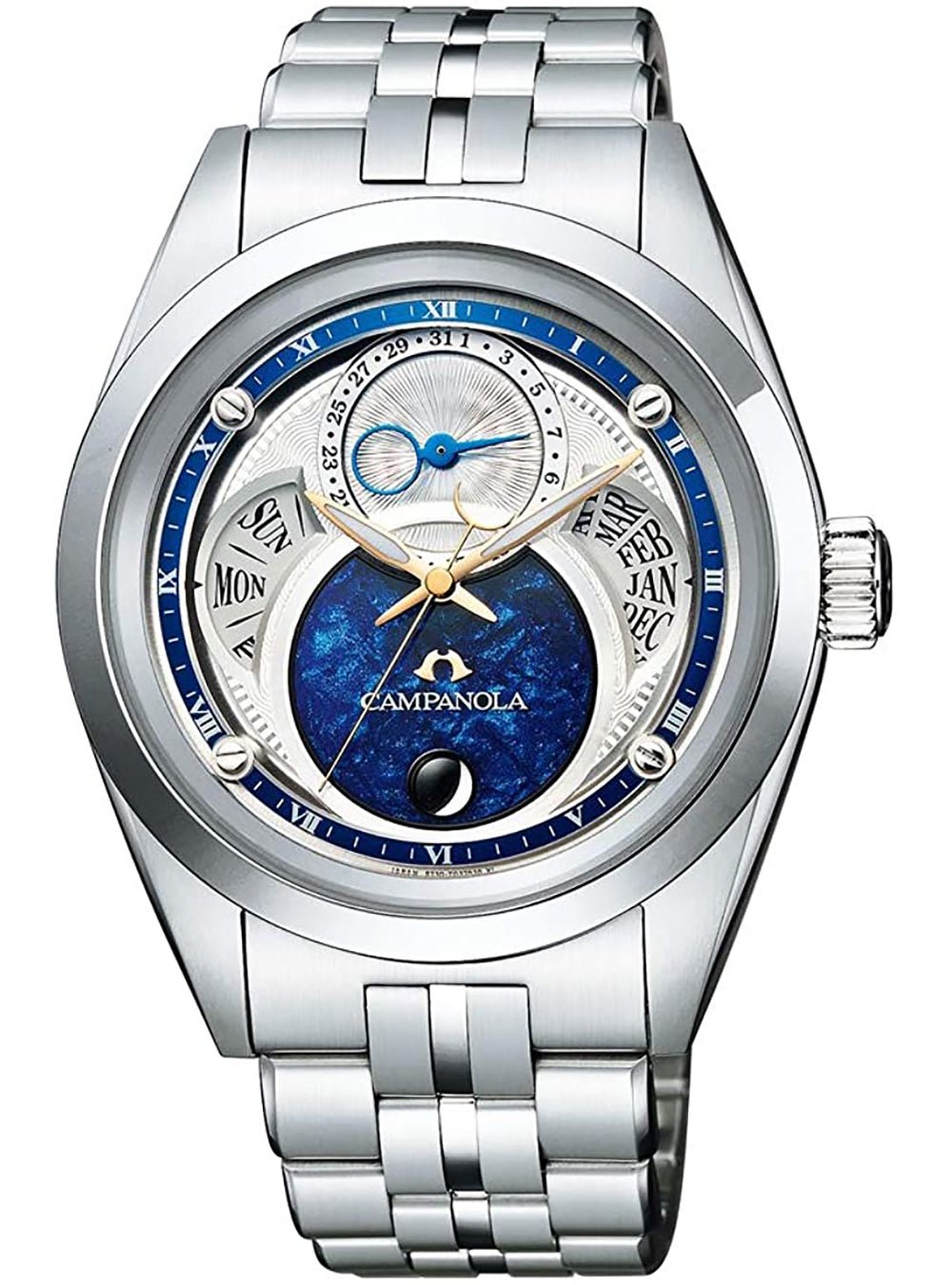 CITIZEN CAMPANOLA ECO-DRIVE FLEXIBLE SOLAR POWERED MEN'S WATCH BU0040-57L - Japanese JDM Automatic Watch for Business & Formal Occasions