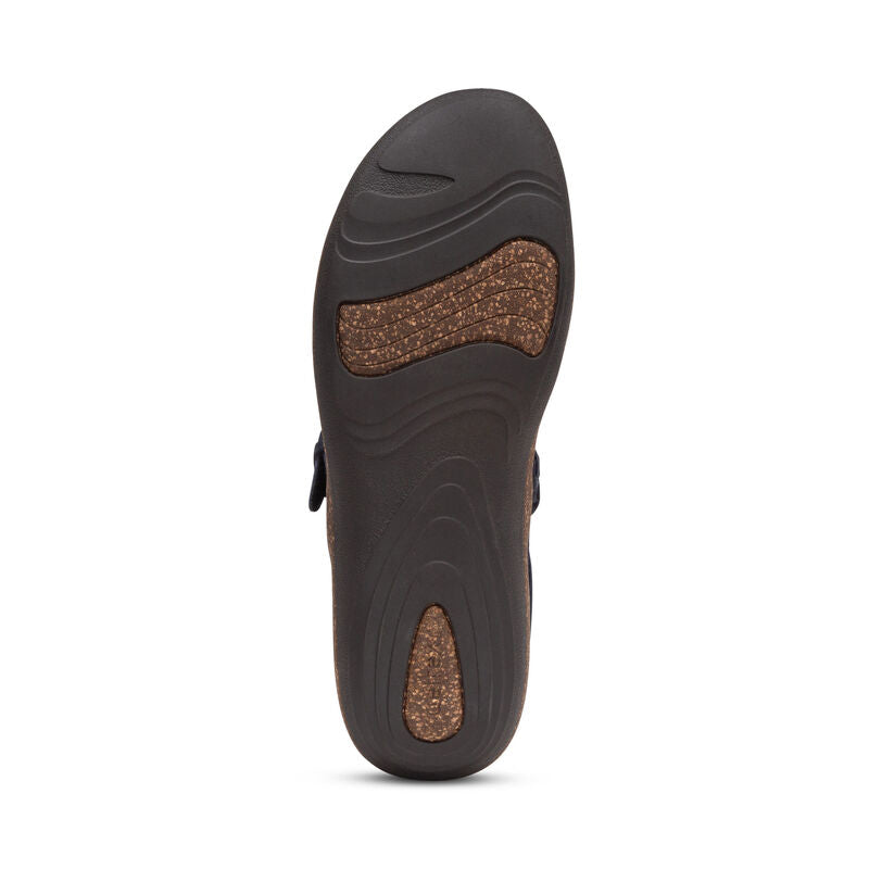 Aetrex Libby Women's Comfortable Orthotic Sandals - Supportive Arch & Cushioned Footbed for All-Day Wear - Perfect for Walking, Travel & Casual Outings