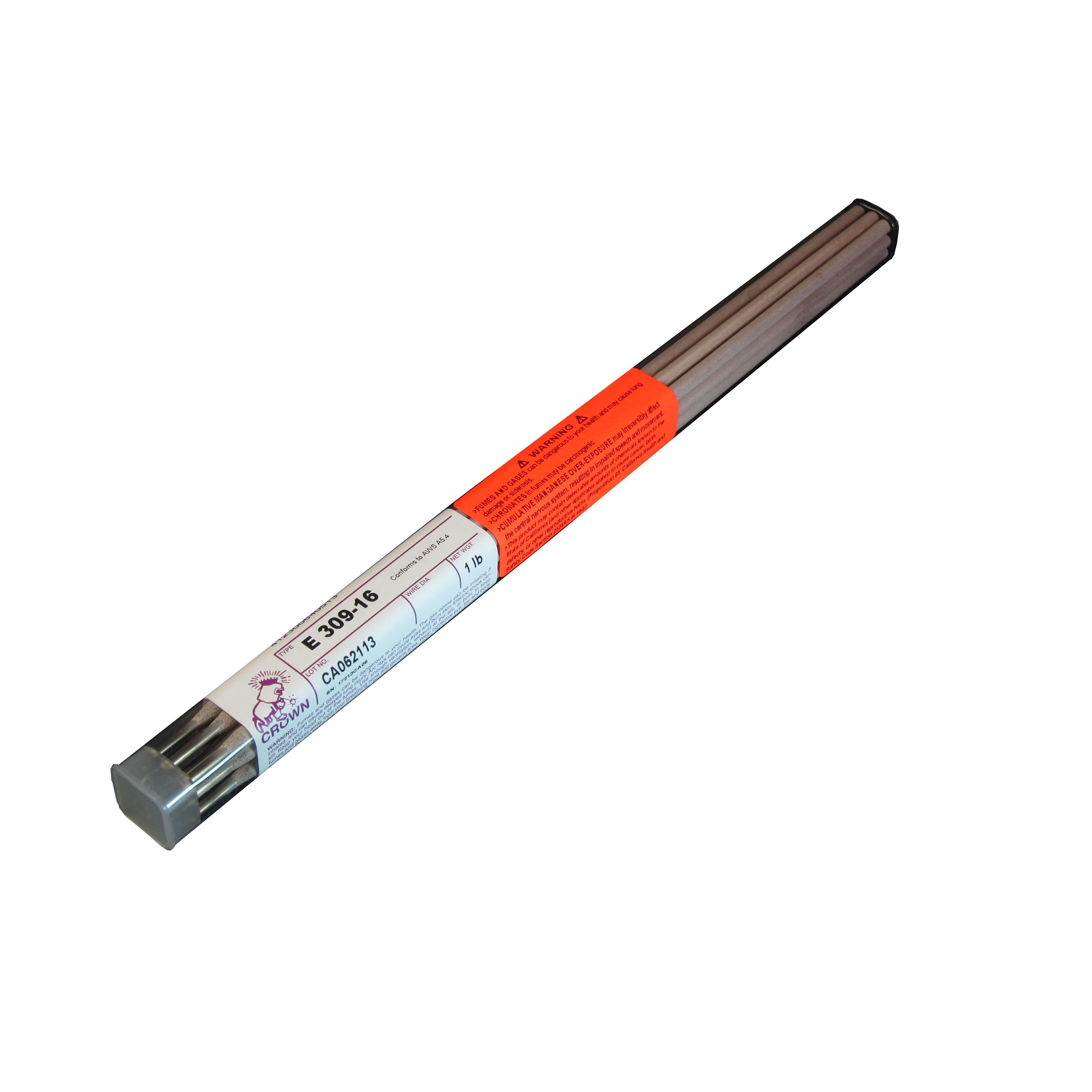 Crown Alloys E 309 16 5/32 Welding Electrode - 1 lb Tube (SE309/EP BP) - Ideal for Stainless Steel Welding & Repair Projects
