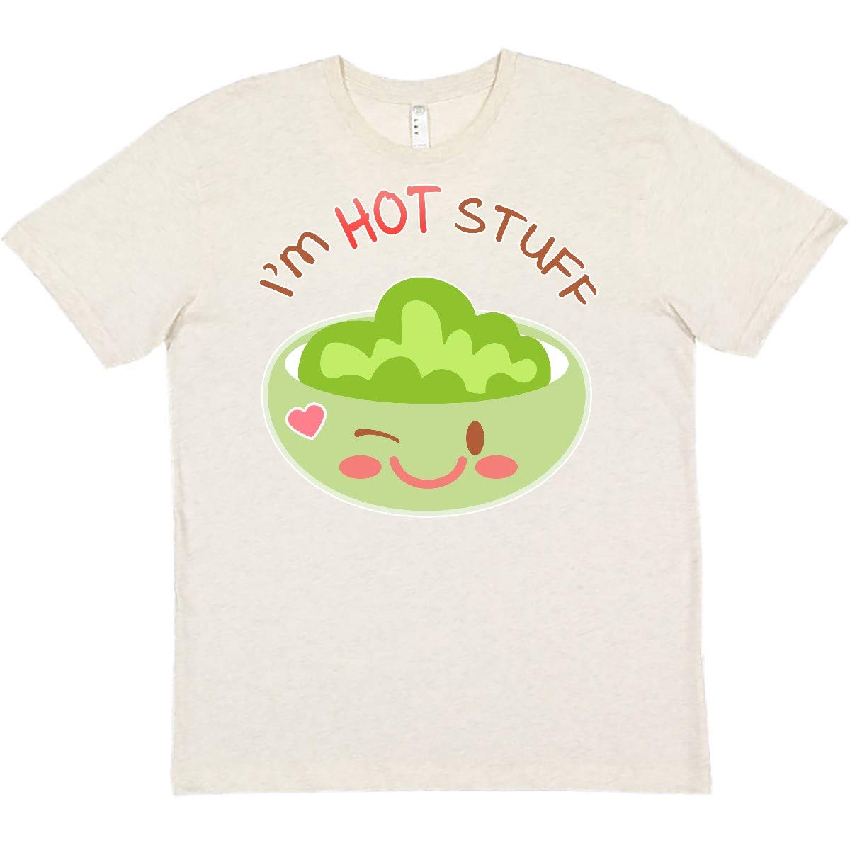 Inktastic 'I'm Hot Stuff' Cute Wasabi Dish Graphic T-Shirt - Fun Casual Wear for Food Lovers & Anime Fans