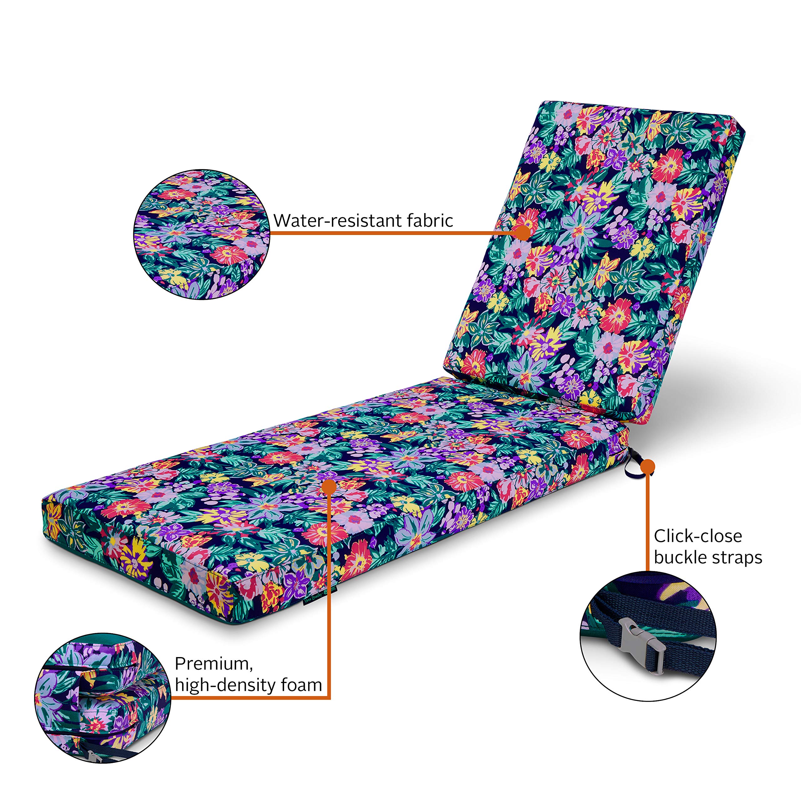 Vera Bradley Waterproof Patio Cushion 26x48