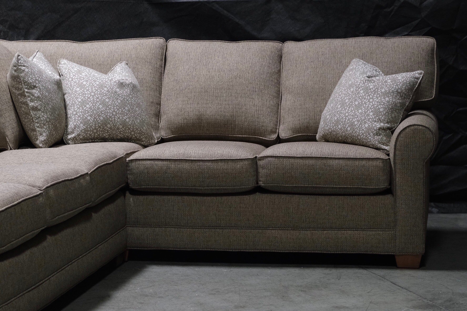 Temple Tailor Made 6600 Sock Arm Sectional Sofa - Premium Showroom Quality for Living Room & Home Theater Comfort