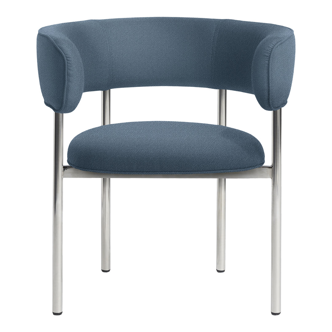 Modern Dining Armchair - Comfortable Upholstered Seat with Wooden Legs for Kitchen, Dining Room, or Breakfast Nook - Perfect for Family Gatherings & Entertaining Guests