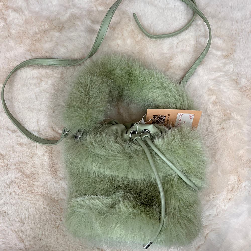 AG Collective Fluffy Crossbody Handbag - Trendy Soft Faux Fur Shoulder Purse for Women | Perfect for Casual Outings, Date Nights & Shopping Trips