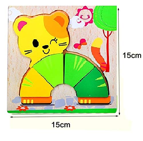 FunBlast 3D Wooden Puzzle for Kids - Dog & Cat Animal Jigsaw Toy Set, Safe Wooden Learning Toys for Toddlers & Children | Perfect for Birthday Gifts, Early Education & Family Game Night