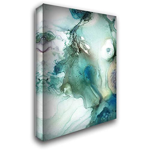 PI Studio Mint Bubbles IV 28x40 Inch Modern Abstract Canvas Wall Art - Gallery Wrapped Stretched Ready to Hang - Perfect for Living Room, Bedroom & Office Decor