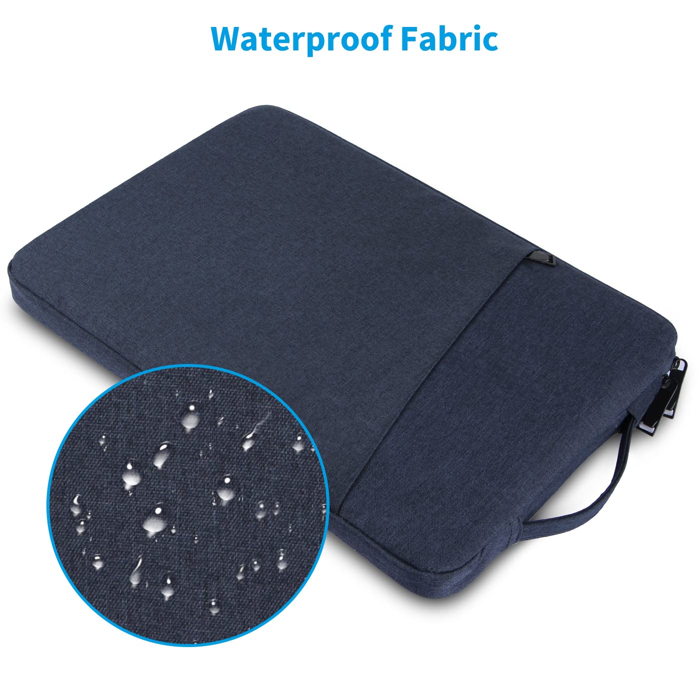 Chelory 13-14 Inch Laptop Sleeve Case for MacBook Air/Pro 13-14 Inch, Ultrabook & Tablet Protective Bag - Shock Resistant, Dark Blue - Perfect for Work, Travel & School Accessories