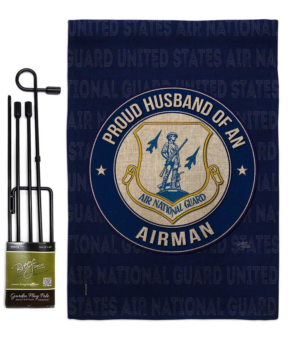 US Air Force Garden Flag Set - Double-Sided Military Gift for Veterans - 13x18.5in - Perfect for Yard & Home Decor