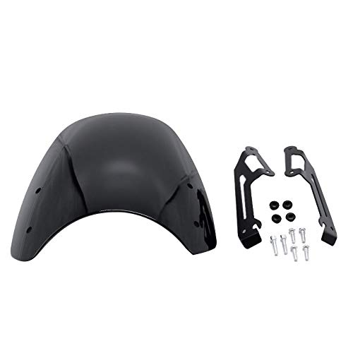 Ducati Scrambler 16-19 Motorcycle Windscreen - Black Flyscreen for Touring & Wind Protection