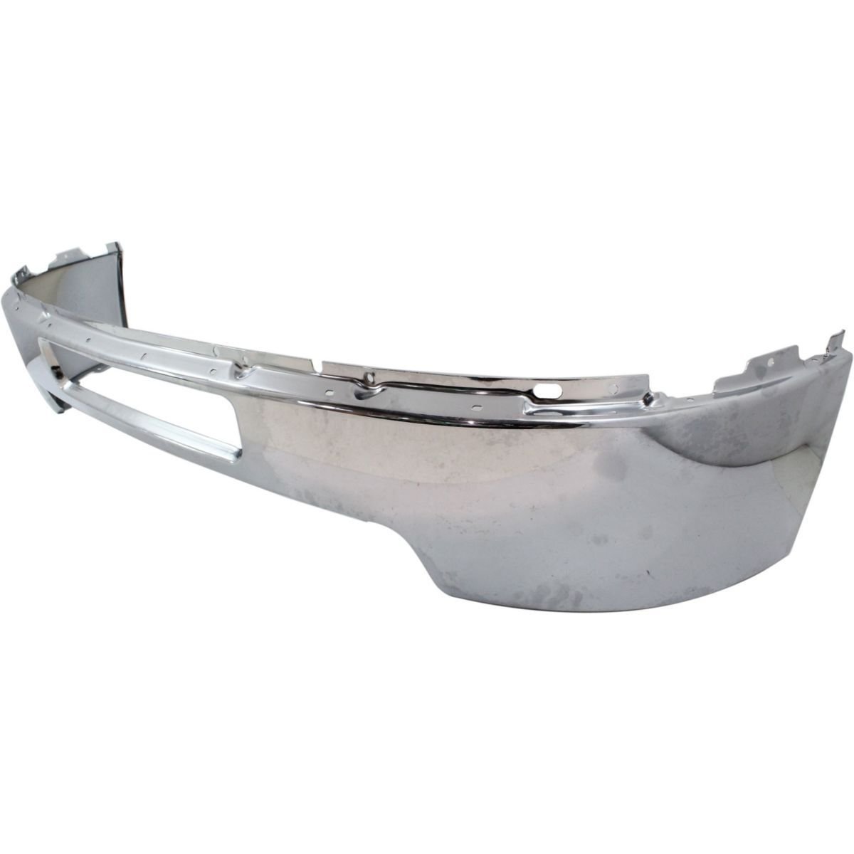 CPP NSF Chrome Steel Front Bumper for 2011-2014 Chevy Silverado 1500 Without Fog Lights | GM1002838 | Durable Replacement for Off-Road & Truck Upgrades
