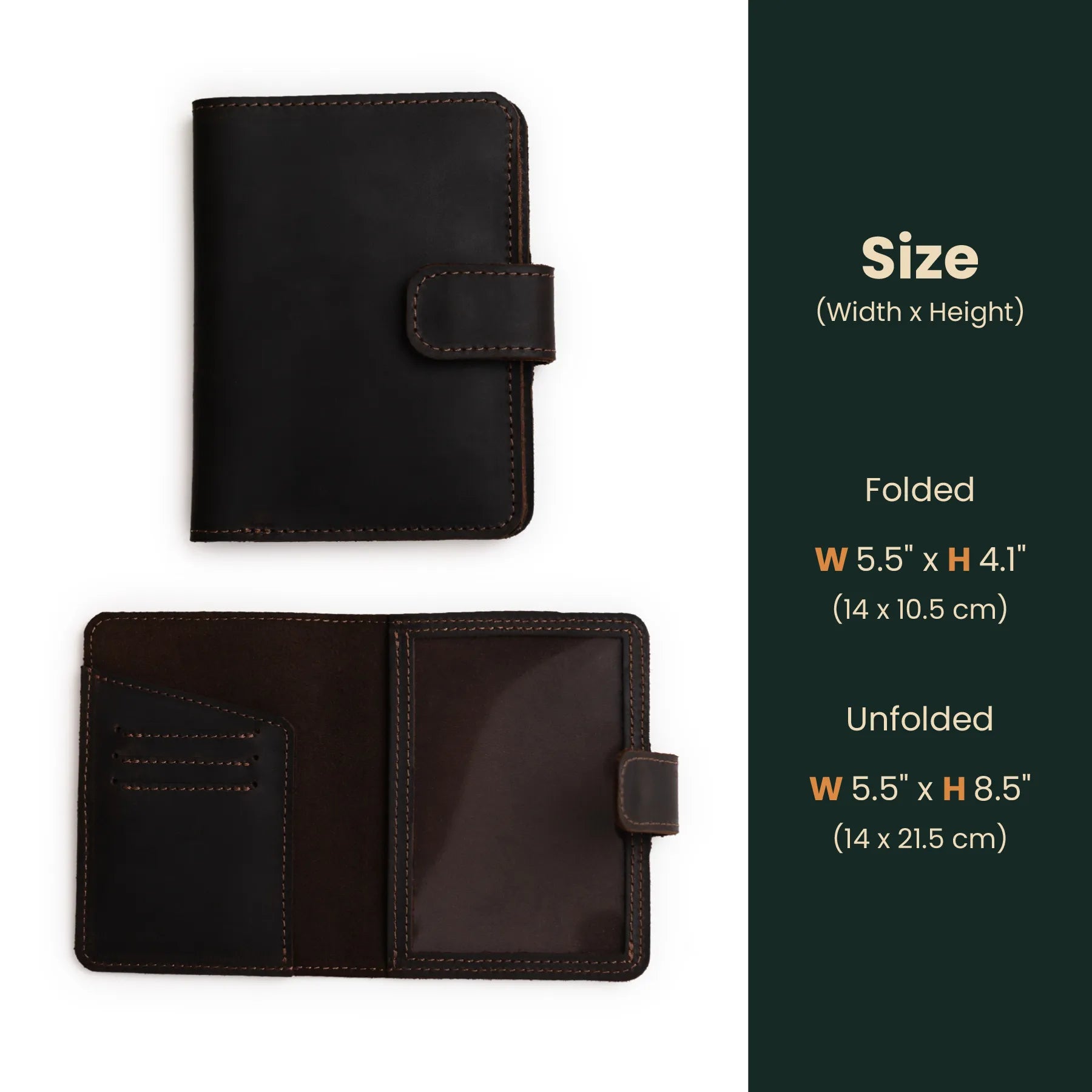 Genuine Leather Passport Holder Wallet - RFID Blocking Travel Organizer for Men & Women - Perfect for Airports, Business Trips, and International Travel