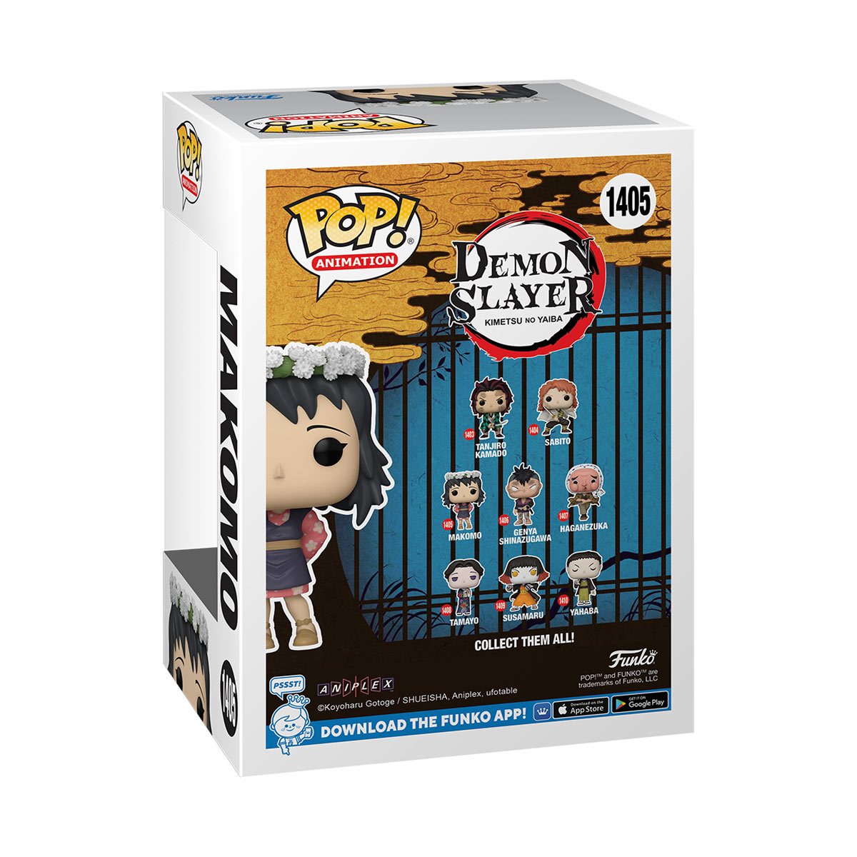 Demon Slayer Makomo (Flower Headdress) Funko Pop! Vinyl Figure #1405 - Anime Collectible for Fans, Perfect for Display & Gift Giving