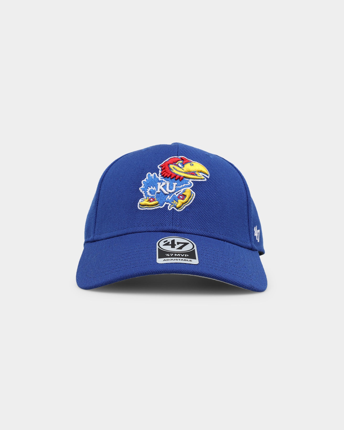 47 Brand Kansas Jayhawks '47 MVP Adjustable Strapback Hat - Royal Blue - NCAA Basketball Fan Gear for Game Day & Casual Wear