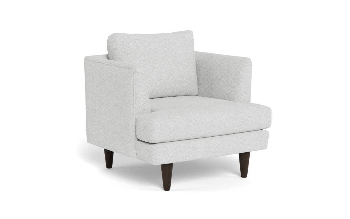 Rainey 35 Armchair - Modern Accent Chair for Living Room, Bedroom & Office - Comfortable Upholstered Lounge Chair with Wooden Legs - Perfect for Reading, Relaxing & Home Decor