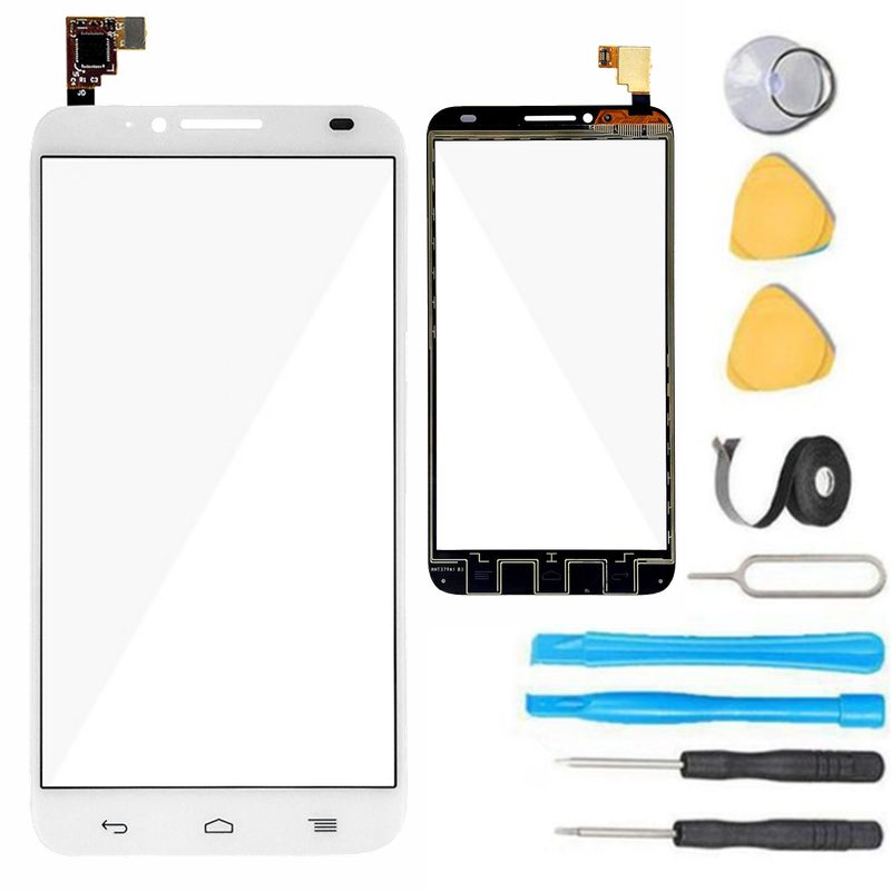 Alcatel OneTouch Idol 2 Glass Screen Replacement & Touchscreen Digitizer - Premium Repair Kit (White) | DIY Phone Screen Fix for Cracked/Broken Displays | Perfect for Home or Professional Repair Shops