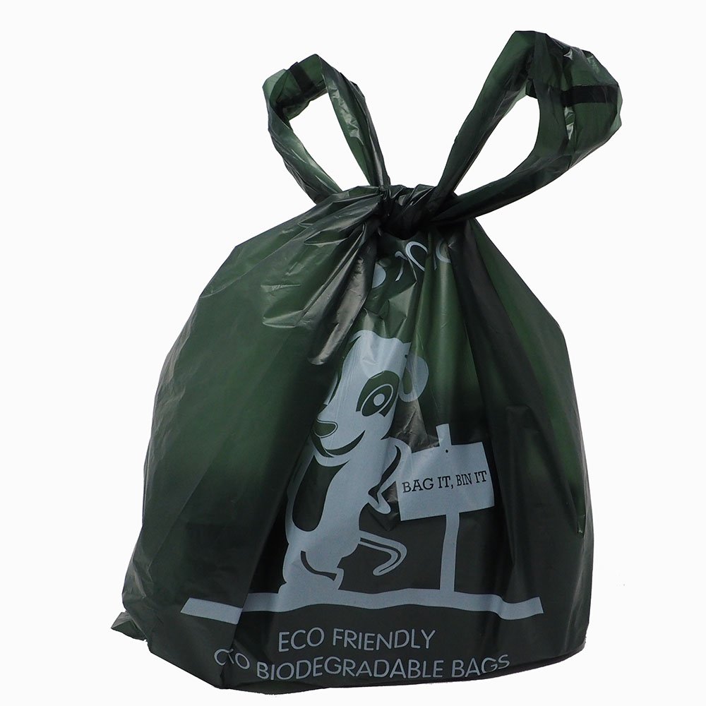 Ecohound Oceanex 240 Small Dog Waste Bags With Tie Handles - 16 Rolls of 15 Biodegradable Poop Bags for Dogs - Perfect for Walks, Parks & Travel