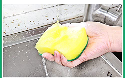 24 Pack Eco-Friendly Non-Scratch Kitchen Sponges for Dishwashing & Cleaning - Heavy Duty Scrub Sponges for Pots, Pans, Dishes & Countertops