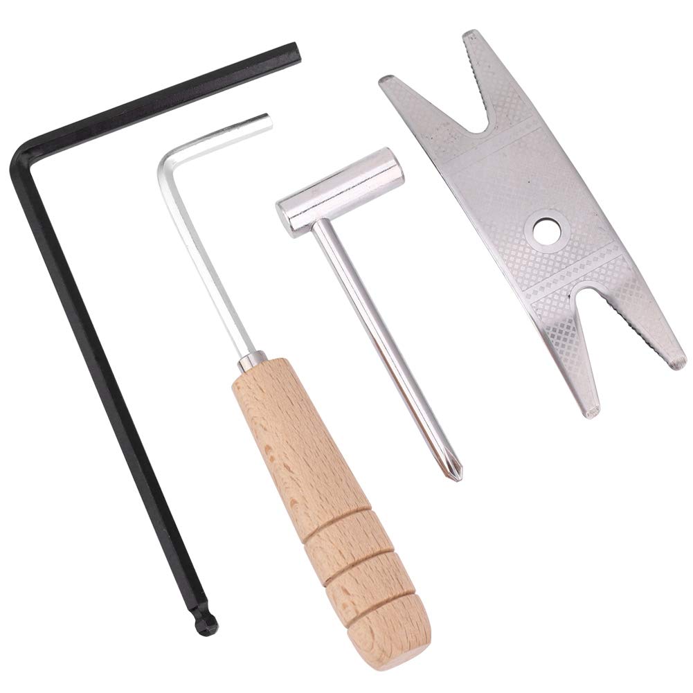 Premium Guitar Repair Tool Kit - Wood Handle Rod Wrench for Electric Guitar Maintenance & Setup Accessories | Perfect for Guitarists, Luthiers & Music Shops