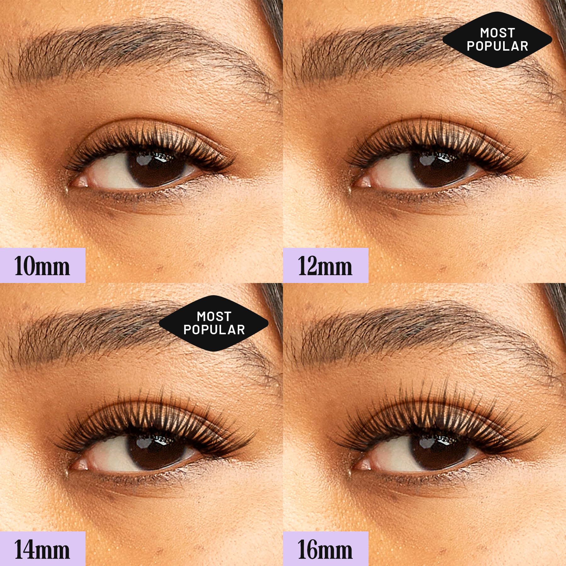 Lilac St - Volume Dramatic Faux Eyelash Clusters (10mm) - Dense & Distinctive Look - DIY Lash Extension Wisps - Lightweight & Lifelike - Lasts 10 Days - Korean Silk - Cruelty Free, Vegan - 10 Lashes | Perfect for Parties, Weddings & Special Occasions