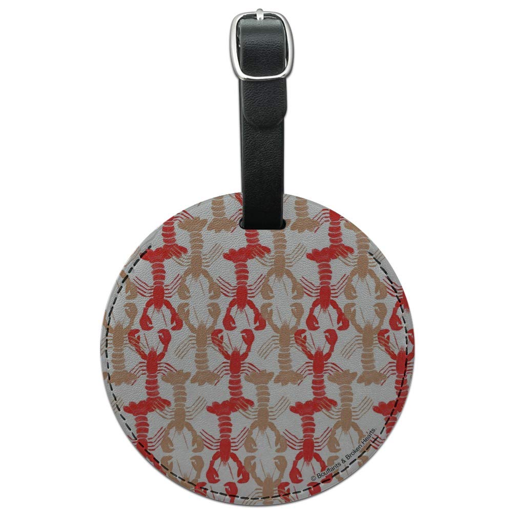 Stylish Round Leather Luggage Tag for Suitcases & Carry-Ons - Durable ID Card Holder for Travel Accessories | Perfect for Business Trips & Vacation Identification