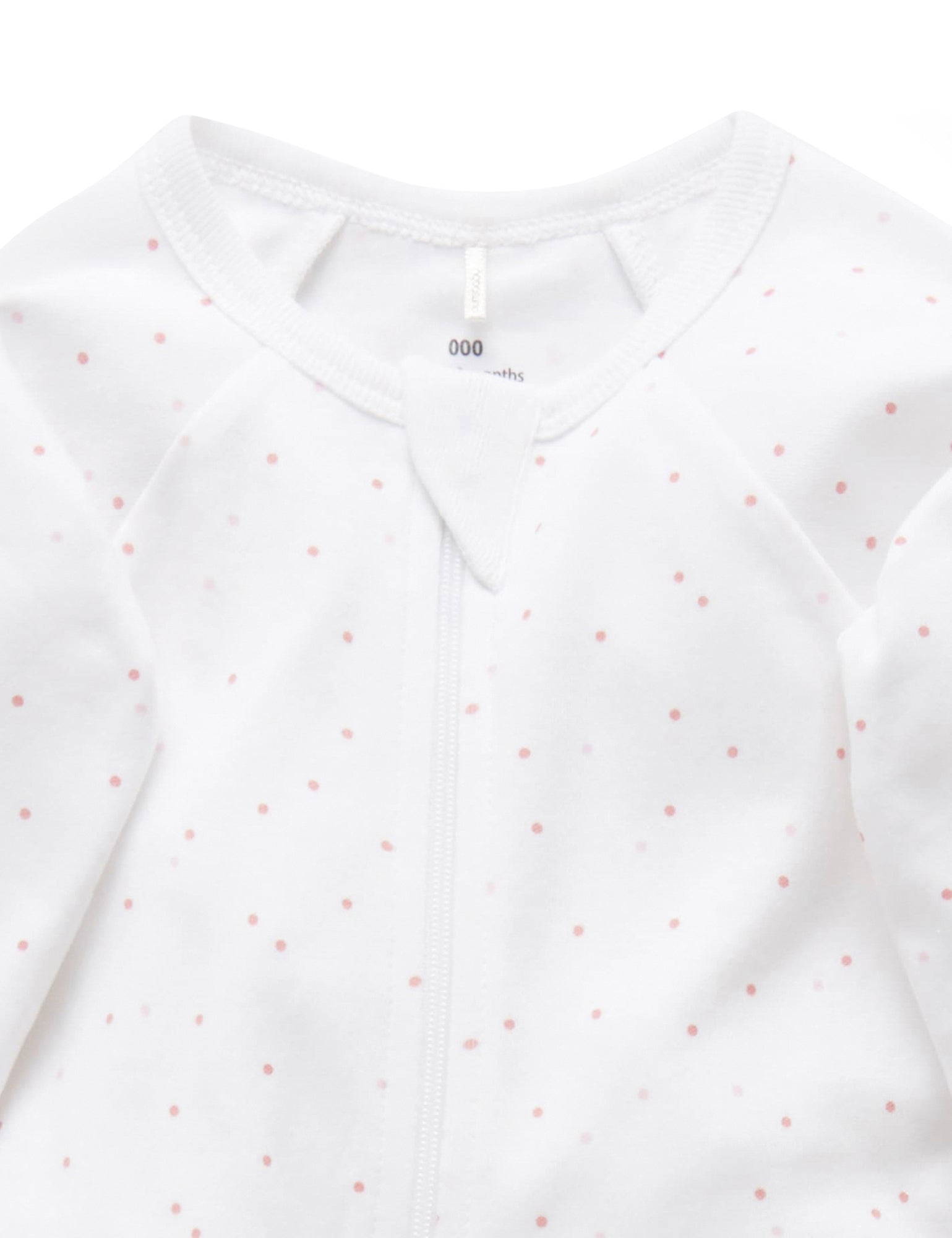 Purebaby Organic 3-Piece Baby Clothes Set - Pale Pink with White Dots | Soft Cotton Outfit for Newborns & Infants | Perfect for Photos, Gifts & Everyday Wear