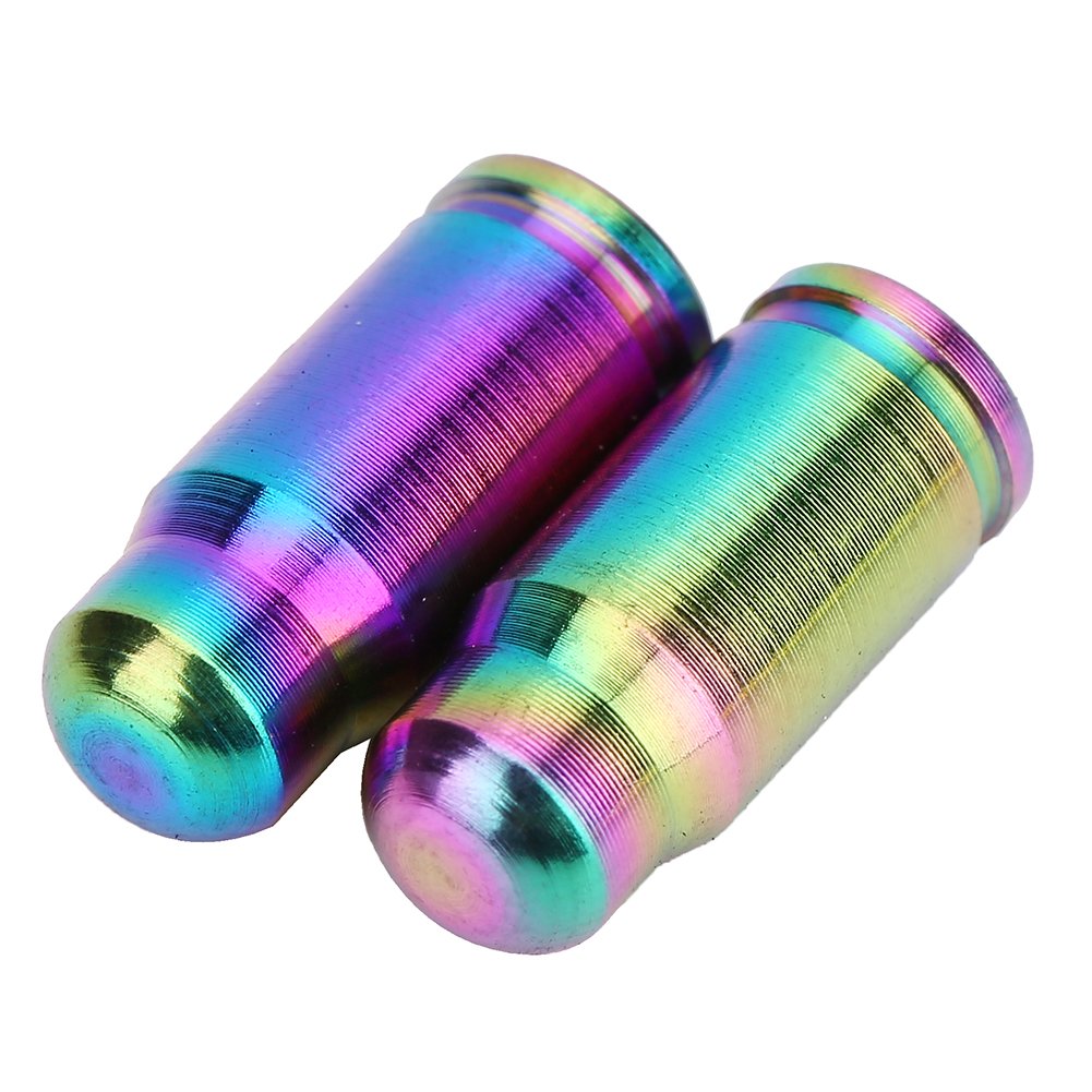 TC4 Alloy Bike Valve Stem - 2 Pack Colorful Presta Valve for Mountain & Road Bike Inner Tubes | Durable Lightweight Gas Nozzle for Cycling, Commuting & Bicycle Maintenance