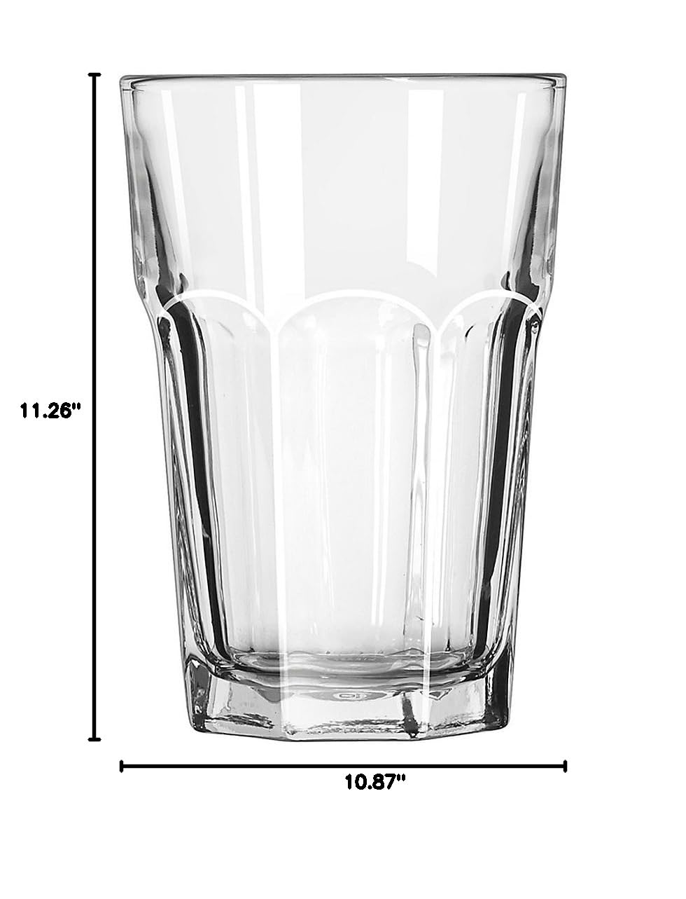 Libbey 15244 Gibraltar 14 oz Beverage Glasses - Set of 36 for Bars, Restaurants & Home Entertaining - Durable Clear Drinking Glasses for Beer, Cocktails & Soft Drinks