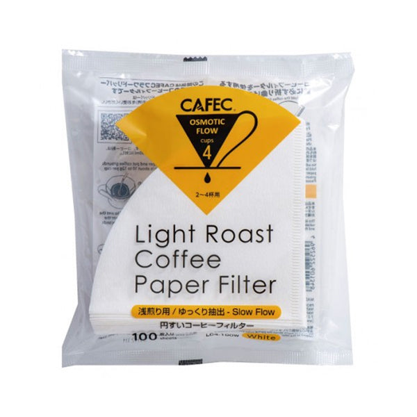 Premium Cafec Roast-Specific Coffee Filter Papers - 100 Count, Compatible with Hario V60 & Chemex - Perfect for Pour Over, Cold Brew & Specialty Coffee Brewing at Home or Cafe