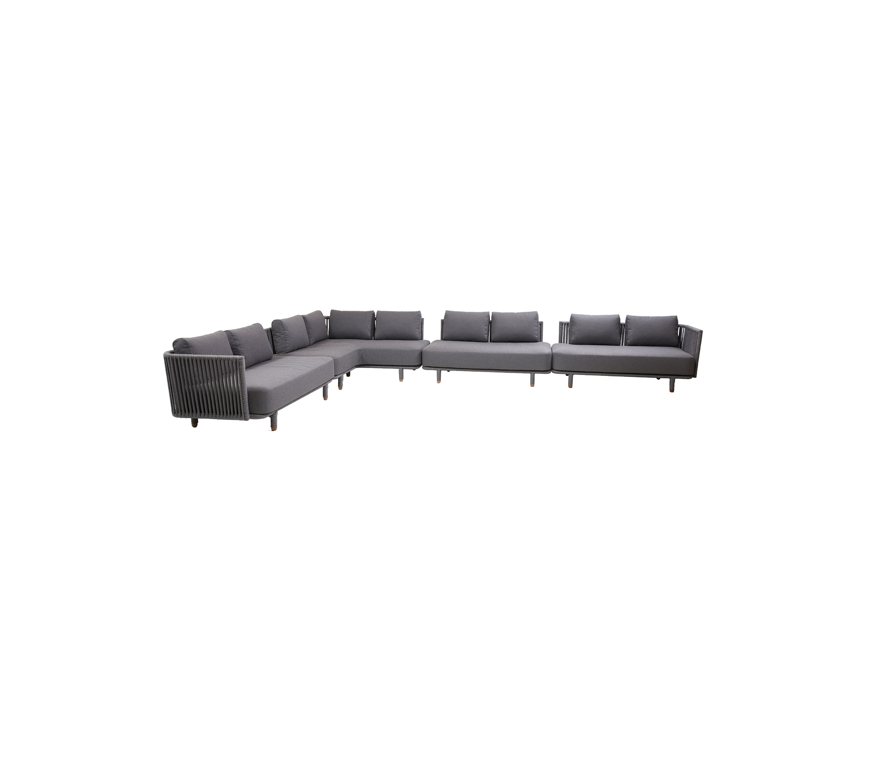 Modular Corner Sofa - Customizable Sectional Couch for Living Room, Lounge & Family Room - Comfortable Modern L-Shaped Sofa with Removable Covers