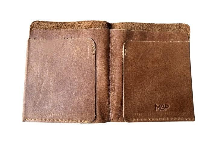 Premium One Piece Wallet in Tan - Slim RFID Blocking Leather Wallet for Men - Perfect for Travel, Work & Everyday Use