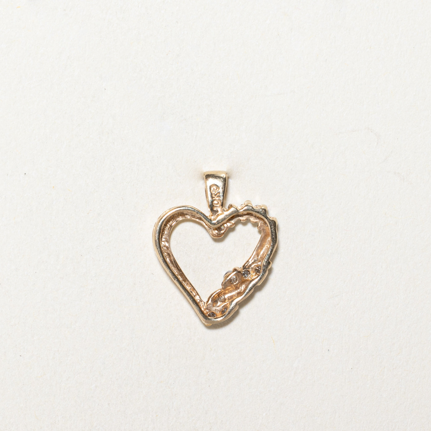 0.10ctw Diamond Open Heart Pendant Necklace - Elegant 925 Sterling Silver Jewelry Gift for Women - Perfect for Valentine's Day, Anniversary & Special Occasions