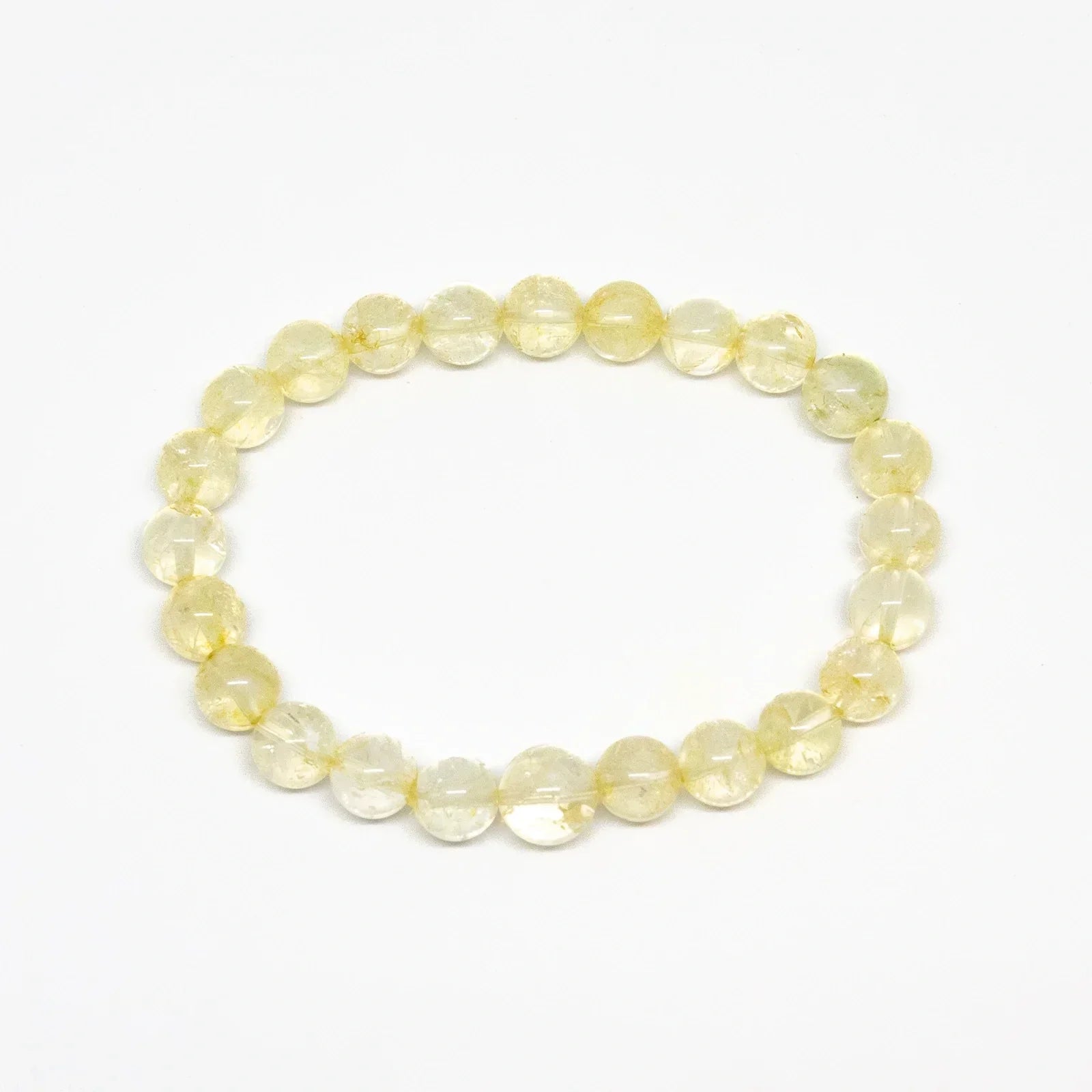 Natural Citrine Beaded Bracelet - 4mm Gemstone Wrist Mala for Women - Healing Crystal Jewelry for Meditation, Yoga & Positive Energy