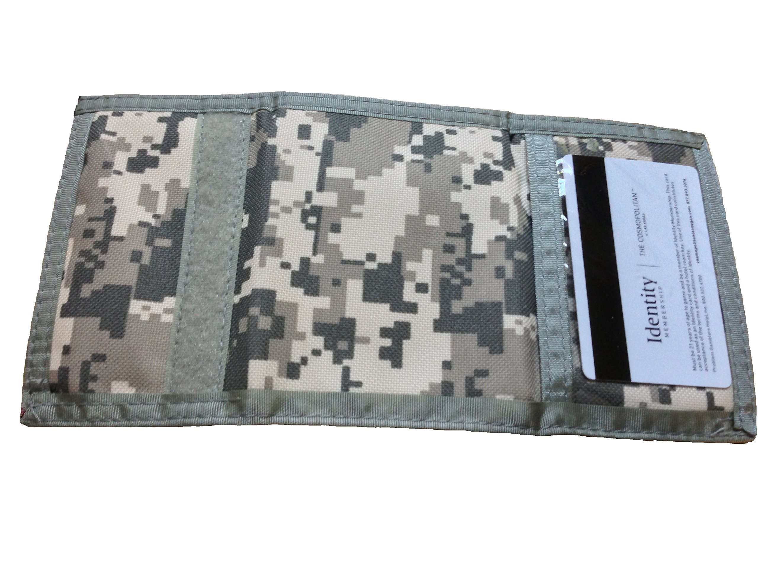 Tri-Fold Military Digital Camo Wallet for Men - ACU Army Style Billfold (3-Pack) - Perfect for Outdoor Adventures, Camping & Tactical Gear Storage