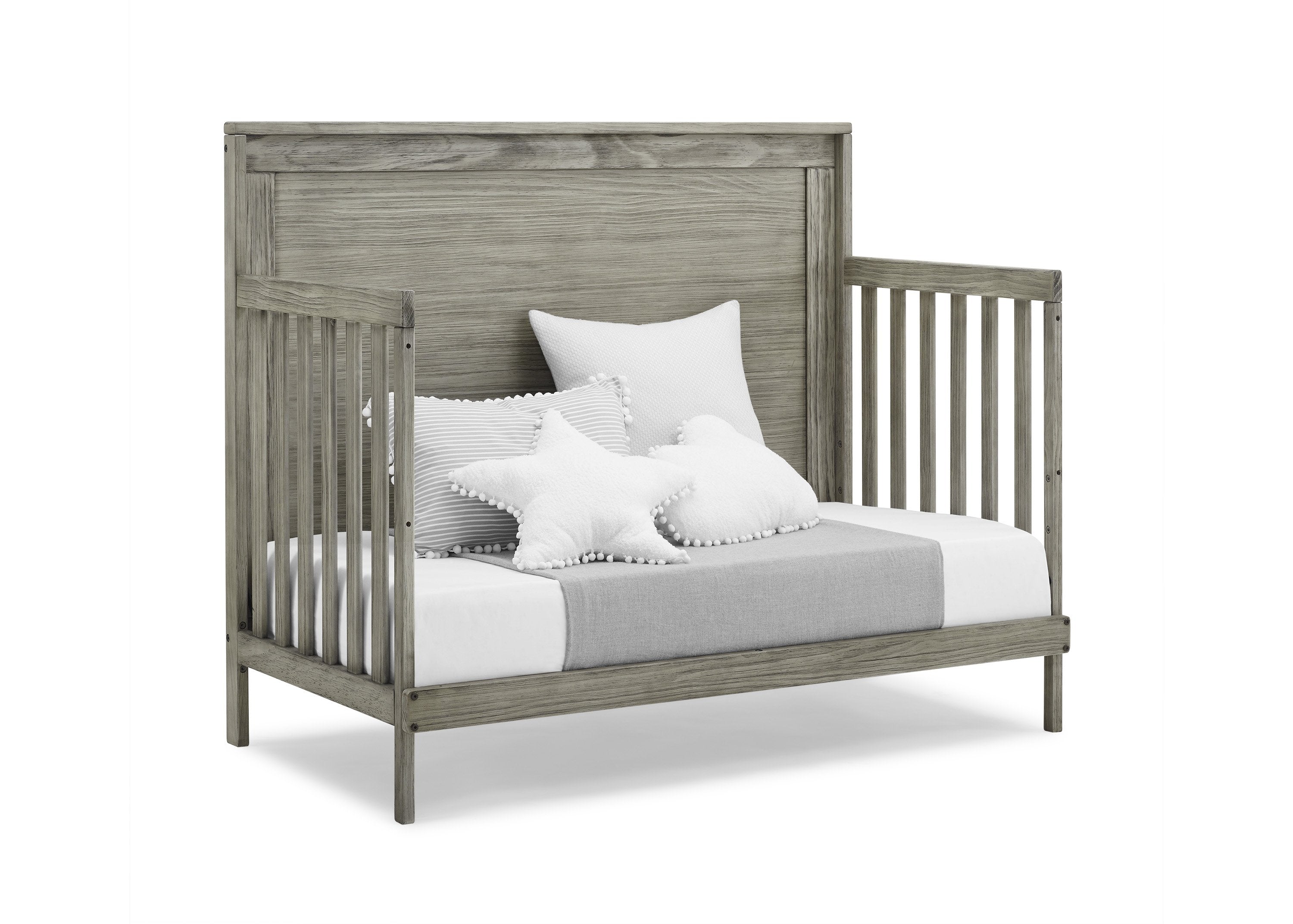 Willow 6-in-1 Convertible Baby Crib - Grow with Me Toddler Bed, Daybed & Full Size Bed - Safe & Stylish Nursery Furniture for Boys & Girls - Perfect for Newborn to Teen Years