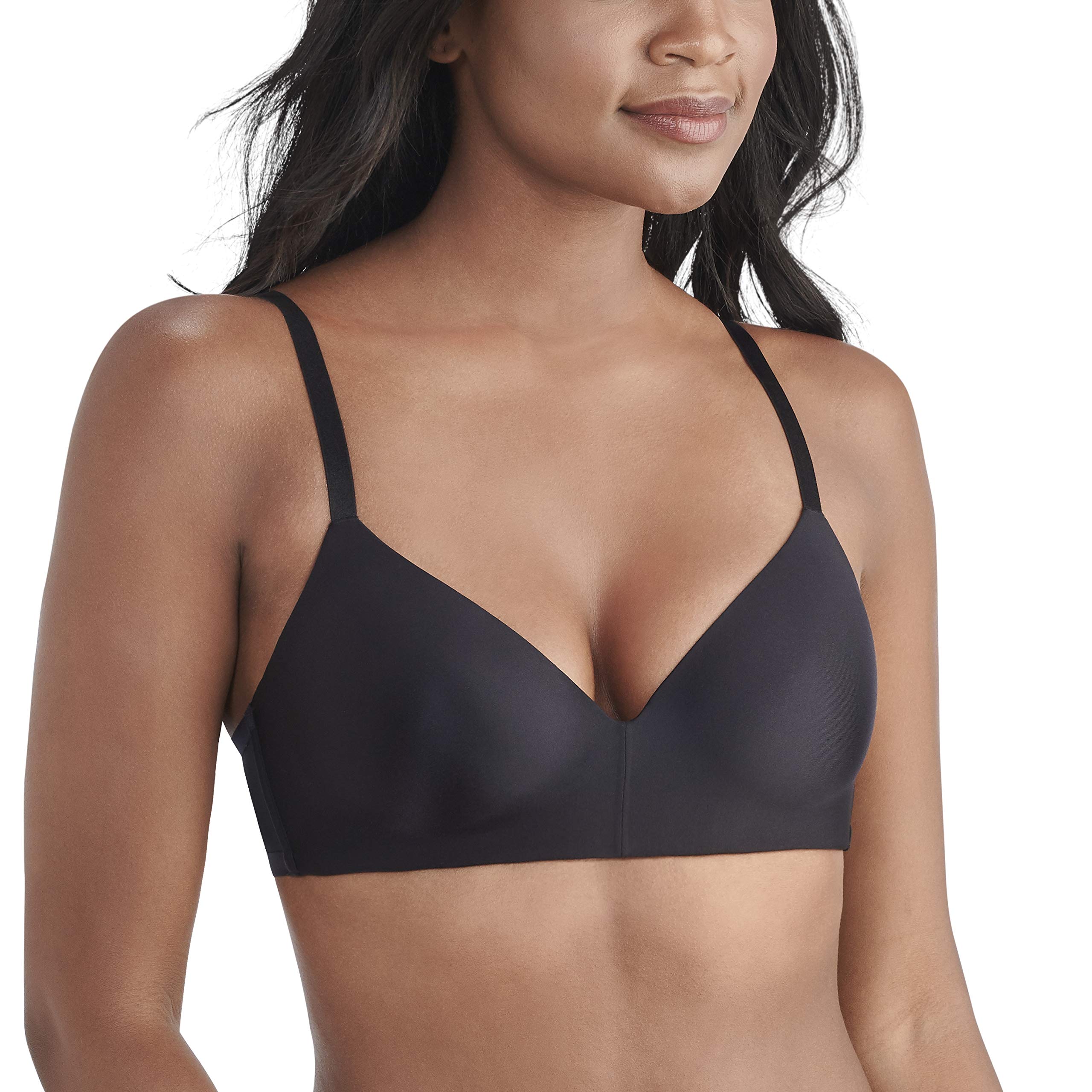 Vanity Fair Women's Nearly Invisible Full Coverage Wirefree Bra 72200 - Seamless Comfort for Everyday Wear, Work & Leisure