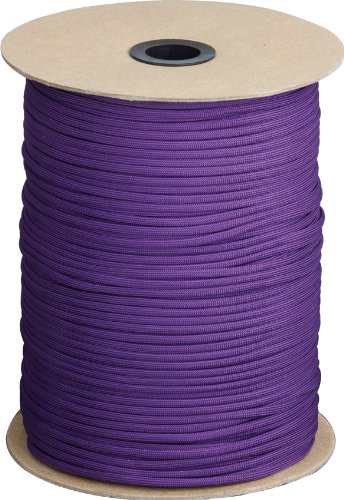 **1000 ft Purple Parachute Cord - Strong & Durable Nylon Rope for Camping, Survival, DIY Crafts & Outdoor Gear**