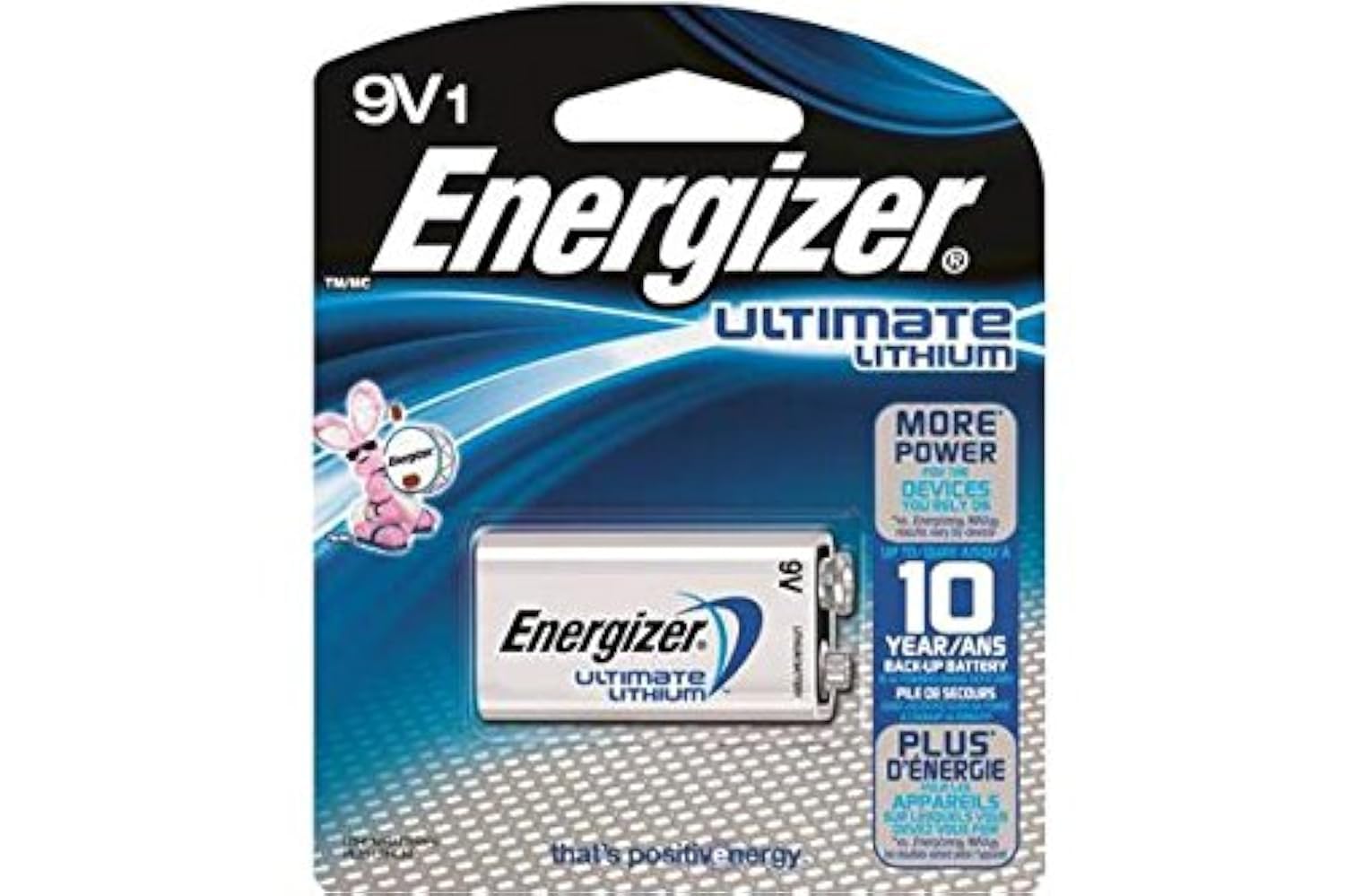 Energizer Ultimate Lithium 9V Batteries (4-Pack, L522) - Long-Lasting Power for Smoke Detectors, Toys & Electronics